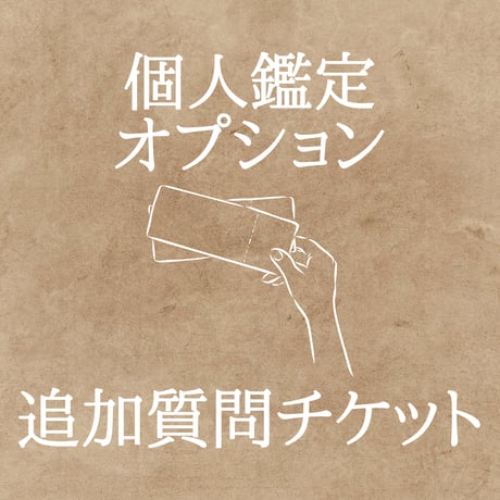 （個人鑑定オプション）追加質問チケット