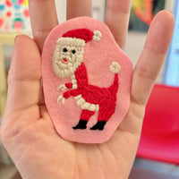 サンタクロース刺繍