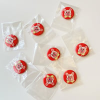 白ミッキー缶バッジ