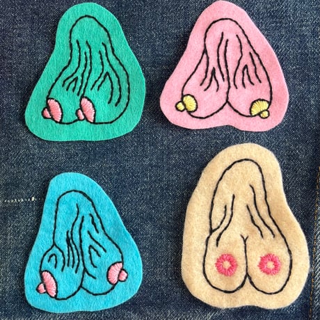 BOOBS BALLS 刺繍 (each one)
