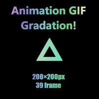 夢を叶える魔法のAnimation GIF Icon　三角3