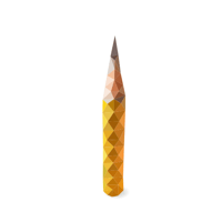 ローポリゴンベクターグラフィック（SVG）　鉛筆