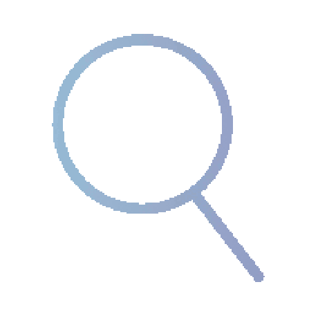 夢を叶える魔法のAnimation GIF Icon　虫メガネ