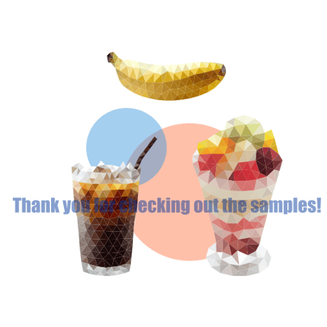ローポリゴンベクターグラフィック（SVG）　オレンジ