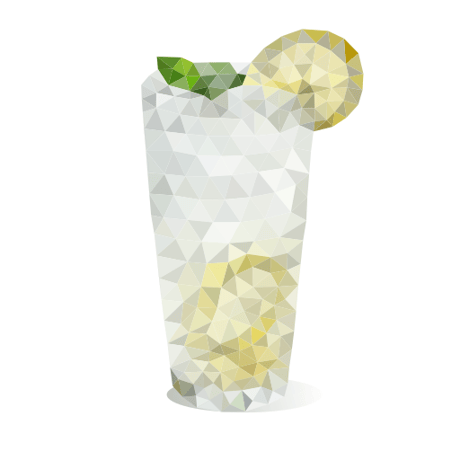 ローポリゴンベクターグラフィック（SVG）　レモネード