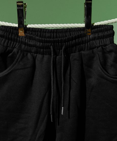 Logo Short Pants/ Black