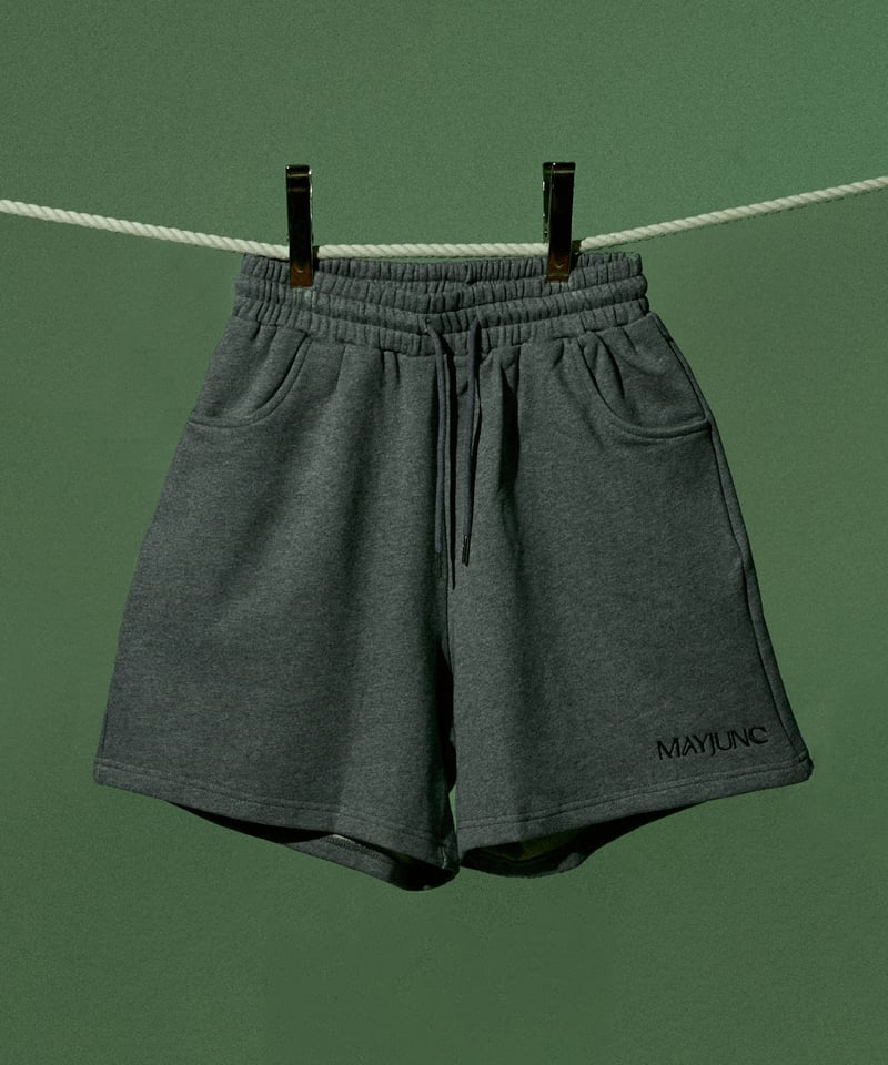Logo Short Pants/ Grey | MAYJUNC/ メイジャンク