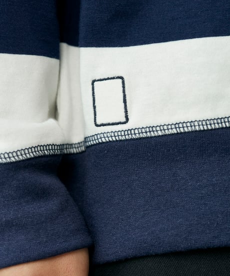 King's Tile Draw Rugby Shirt/NAVY