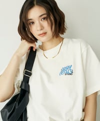 Graffiti Tee /WHITE x Blue