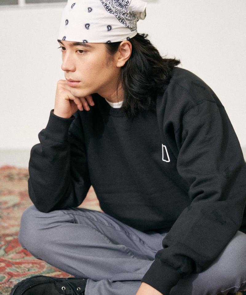 60s vintage soft-hand print sweat 染み込み 60s ヴィンテージスウェット染み込みプリント脇下ガゼット