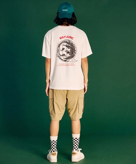 MAYJUNC graphics Tee /WHITE