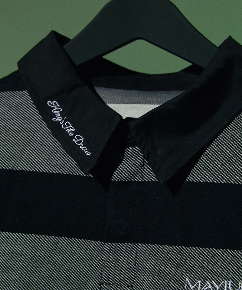 King's Tile Draw Rugby Shirt/ Black& Grey | MAY