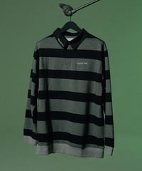King's Tile Draw Rugby Shirt/ Black& Grey