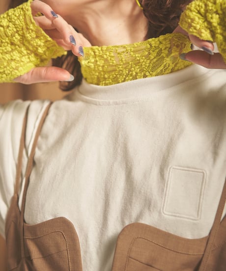 MAYJUNC L/S Tee <White>