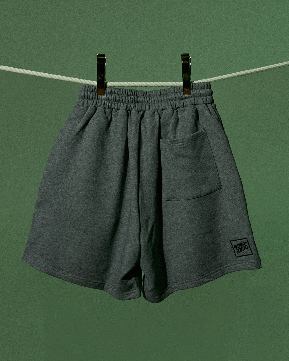 /美品お買い得/MENS LOGO ELASTIC SHORT PANTS XL Logo Short Pants/ Grey | MAYJUNC/ メイジャンク