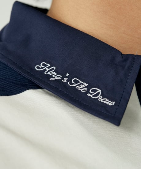 King's Tile Draw Rugby Shirt/NAVY