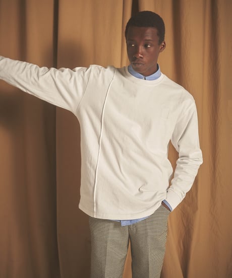 MAYJUNC L/S Tee <White>