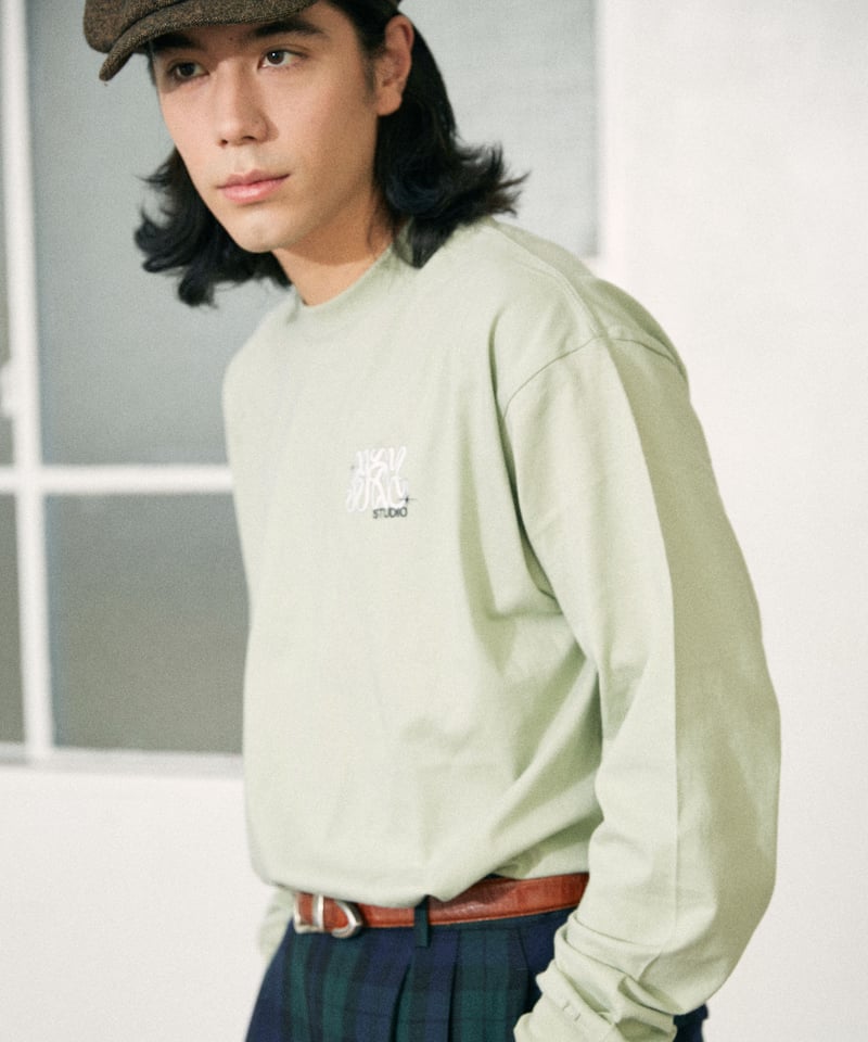 ミュージシャン GNU FRIENDS LONG SLEEVE TEE LIME GREEN M ミュージシャン GNU FRIENDS LONG SLEEVE TEE LIME GREEN M GNU