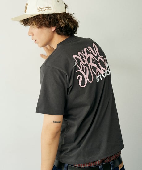 Graffiti Tee /BLACK x Pink