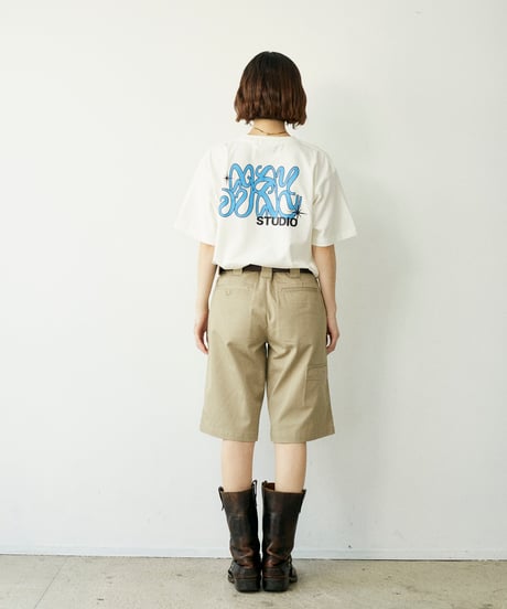 Graffiti Tee /WHITE x Blue