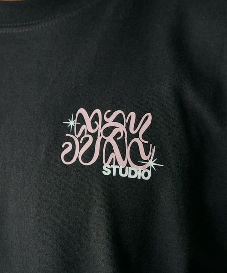 Graffiti Tee /BLACK x Pink