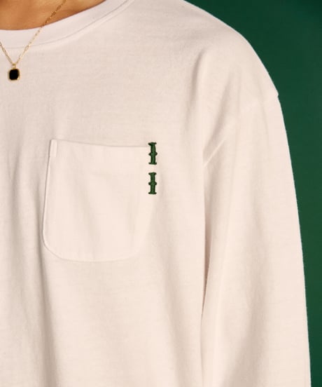 PYP Pocket L/S Tee /WHITE