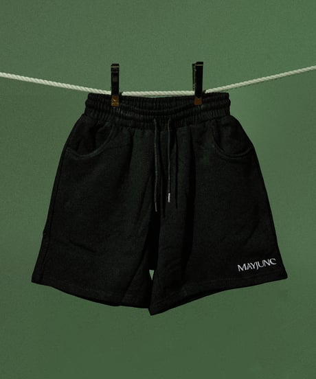 Logo Short Pants/ Black
