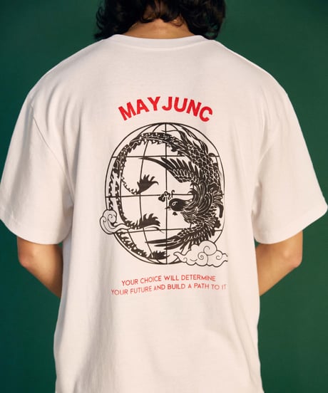 MAYJUNC graphics Tee /WHITE