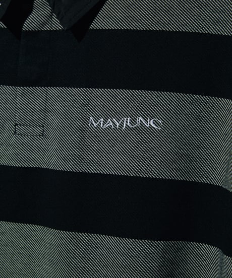 King's Tile Draw Rugby Shirt/ Black& Grey