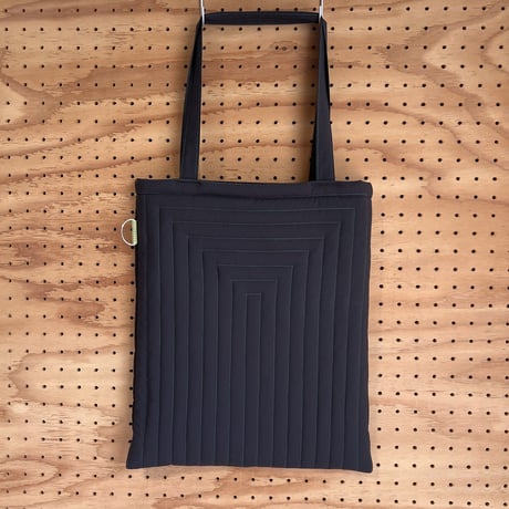 quilting tote bag   [Color:black×green]