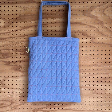 quilting tote bag   [Color:light blue ×orange]