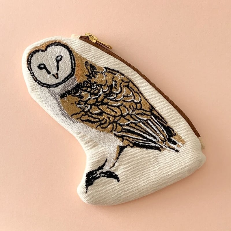 【October's Very Own】ふくろう☆CLASSIC SOCKS ふくろう 刺繍 フクロウ刺繍ポーチ | pretty things & gifts