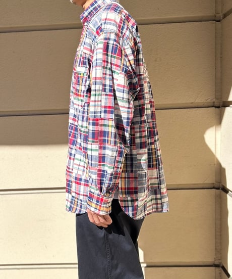 SUNNY ELEMENT / HIKE BD SHIRT　MADRAS PATCH WORK