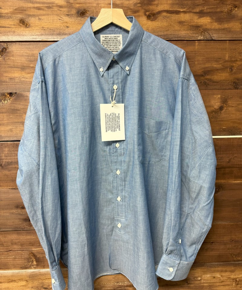 SUNNY ELEMENT / HIKE BD SHIRT Indigo chambray |