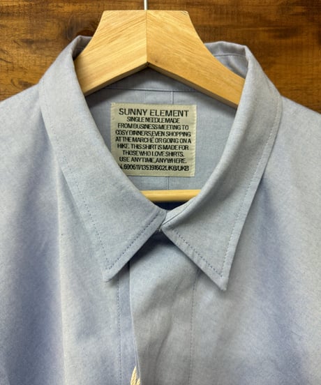SUNNY ELEMENT / Airfield Shirt Light Blue oxford