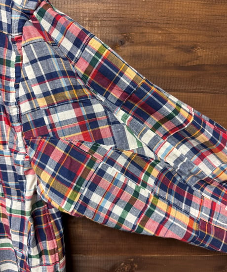 SUNNY ELEMENT / HIKE BD SHIRT　MADRAS PATCH WORK