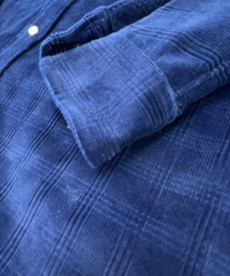 パークシャツ（PARK SHIRT） INDIGO CORDUROY CHECK