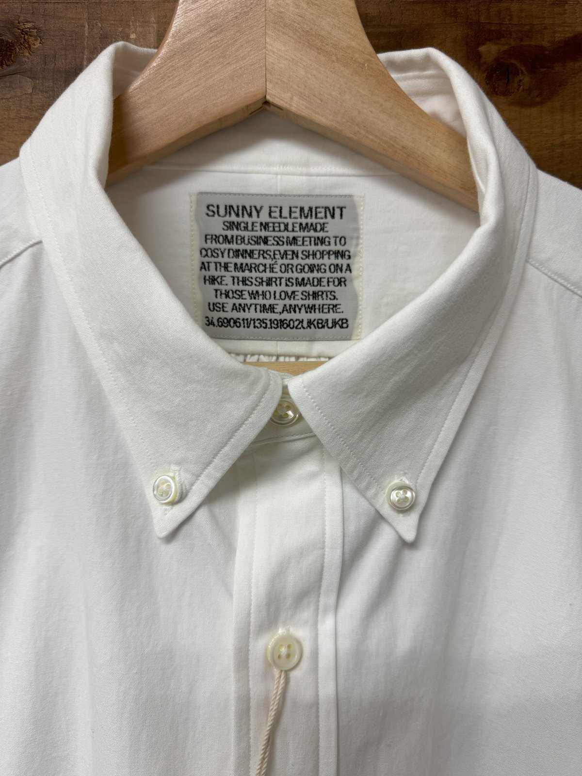 SUNNY ELEMENT / HIKE BD SHIRT White | turntc shop