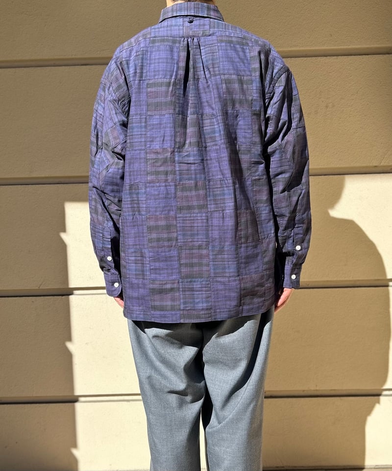 SUNNY ELEMENT / HIKE BD SHIRT NAVY PATCH WORK |