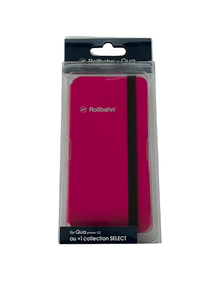 Qua phone QZ Rollbahn フラップケース／カシスピンク RS8C005P a