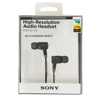 ソニー ハイレゾ・オーディオ対応ヘッドセット MDR-NC750 ／ ブラック   RSSE004K  au+1 collection