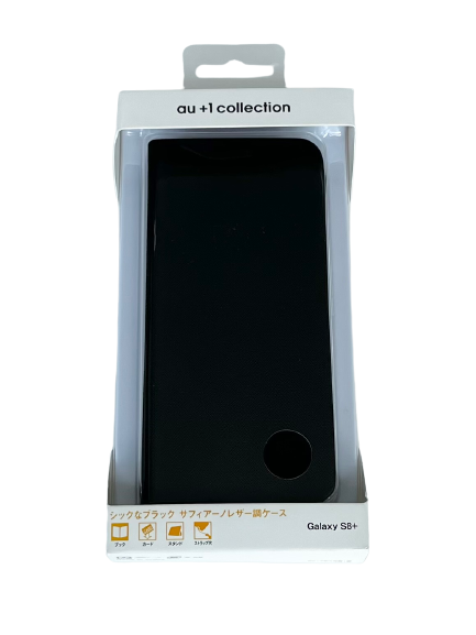 Galaxy S8+ ブックタイプケース / ブラック R07C018K au+1 colle Galaxy S8+ ブックタイプケース / ブラック R07C018K au+1 colle