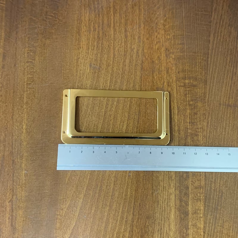 アンティークネームプレート】真鍮 ゴールド 品名差 1000番 95ミリ 大