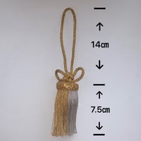 在庫処分【和装飾】吊房（金銀）飾り房　タッセル2.5寸（75㎜）日本製　@880