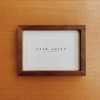 『 zero 』無垢ウォールナット材のフォトフレーム  自然オイル仕上げ　マット付き(ハガキサイズ or Lサイズ)