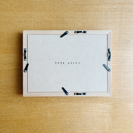 『 zero 』無垢ビーチ材のフォトフレーム  自然オイル仕上げ　マット付き(ハガキサイズ or Lサイズ)