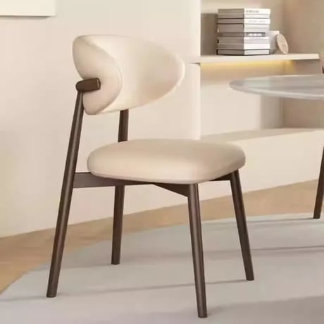 シンプルモダン　ダイニングチェア　ブラウンレッグ　-C-238