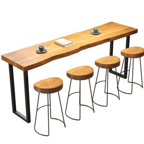 木のかっこよさが際立つ　カフェスタイル ウッドカウンター　　C-025
