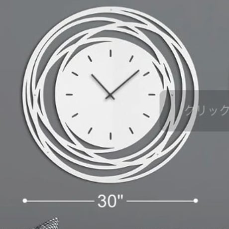 北欧風　デザインウォール時計 - 76cm