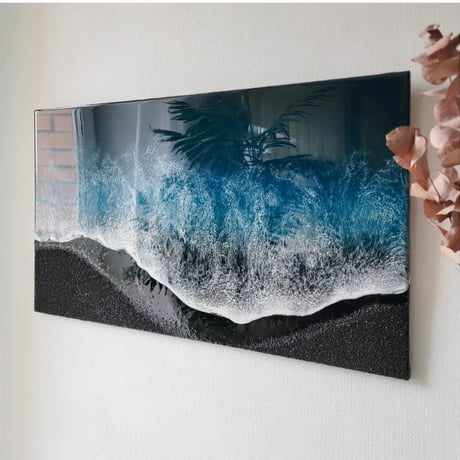 「海の泡の戯れ」ウォールアート